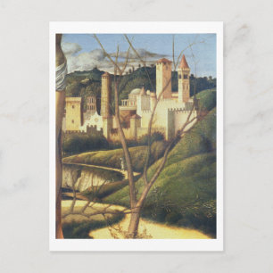 Postal Crucifixión (detalle del paisaje de fondo sh