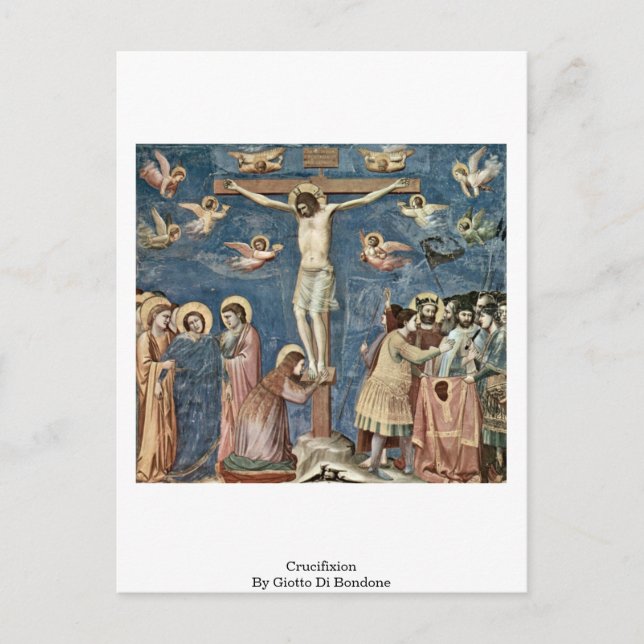 Postal Crucifixión Por Giotto Di Bondone (Anverso)