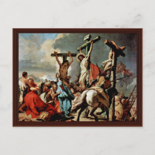 Postal Crucifixión Por Tiepolo Giovanni Battista