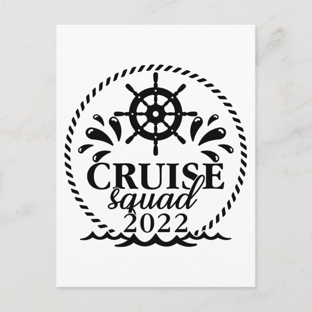 Postal Cruise Squad 2022 Vacation Matching Family Trip (Anverso)