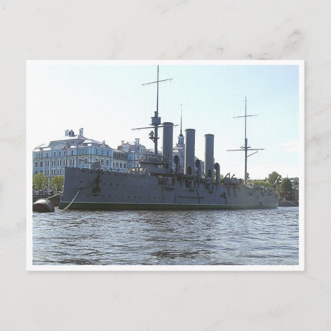 Postal Cruiser Aurora. Postcard (Anverso)
