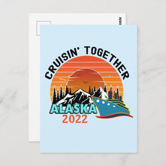 Postal Cruisin Together Alaska Travel Vacation (Anverso / Reverso)