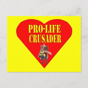 POSTAL CRUSADOR PRO LIFE
