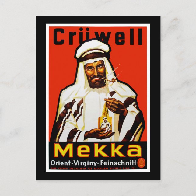 Postal Cruwell Mekka Tobacco (Anverso)