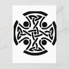 Postal Cruz celta cristiana