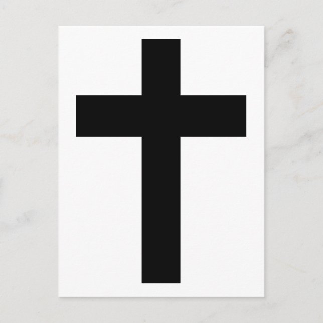 Postal Cruz cristiana (Anverso)