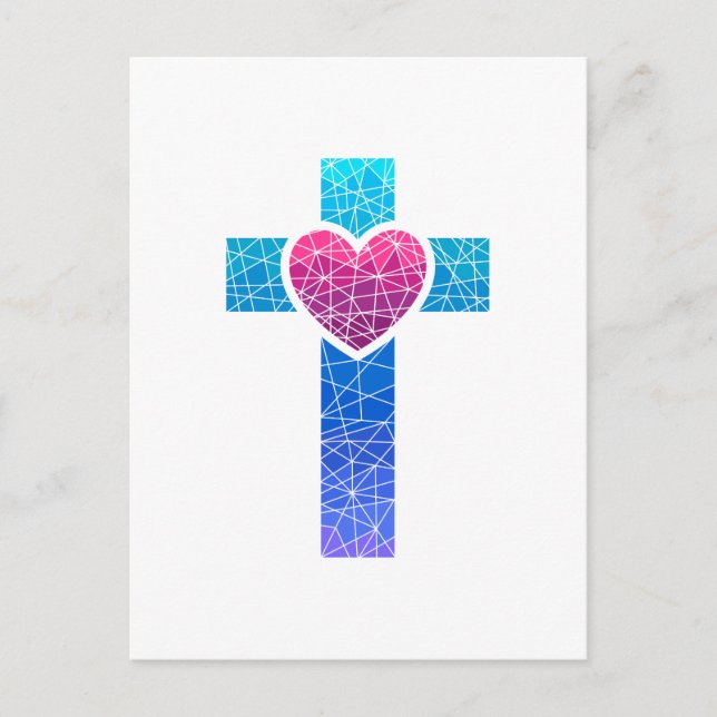 Postal Cruz Cristiana (Anverso)