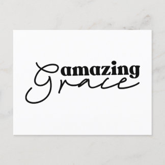 Postal Cruz cristiana de amor | Blanco y negro moderno