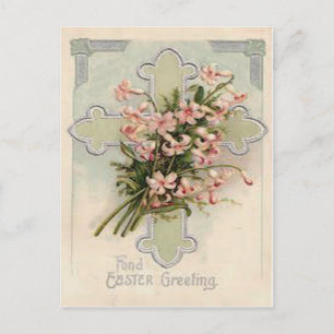 Postal Cruz Cristiana Margarita Rosa