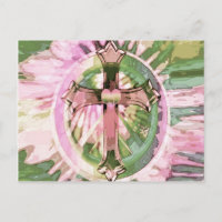Cruz de arcoiris de tinte con corazón de Amelia Ca