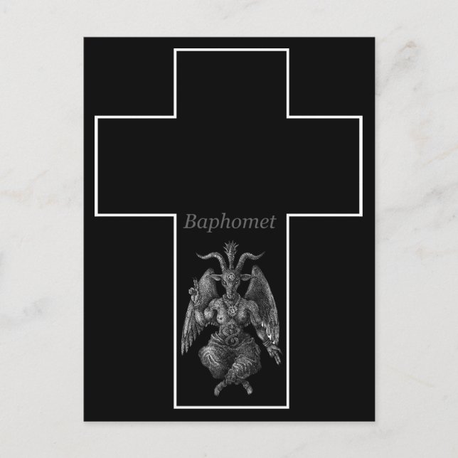 Postal Cruz de Baphomet (Anverso)