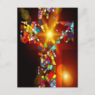 Postal Cruz de cristal de Stain