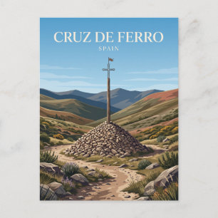 Postal Cruz de Ferro Foncebadón España