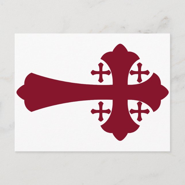 Postal Cruz de Jerusalén (Anverso)