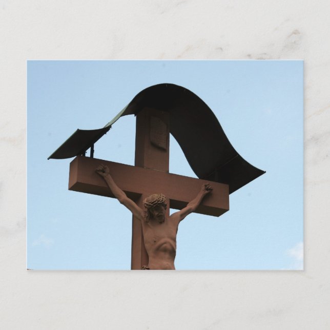 Postal cruz de Jesús (Anverso)