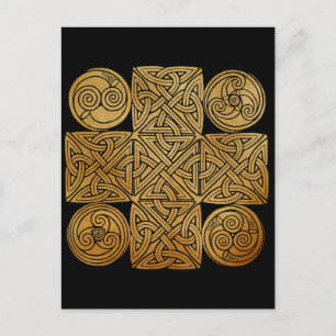 Postal Cruz de Knotwork Celtic