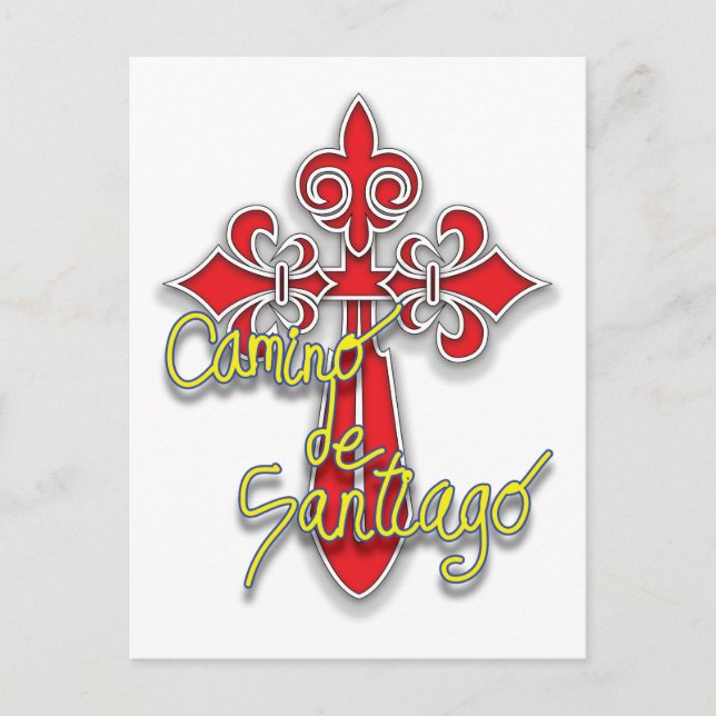 Postal Cruz del Camino de Santiago (Anverso)