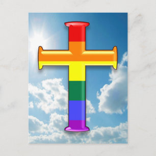 Postal Cruz del Orgullo LGBT