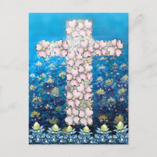Postal Cruz floral