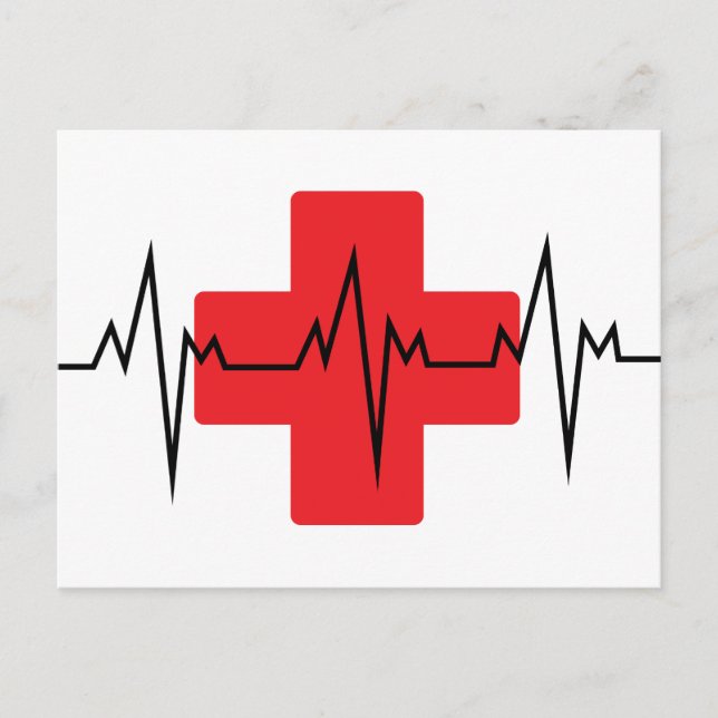 Postal Cruz médica (Anverso)
