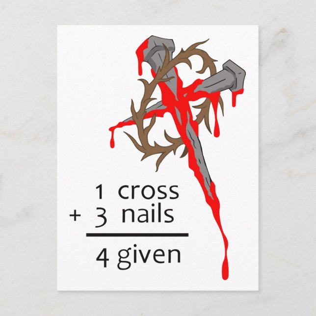 Postal Cruz perdonada (Anverso)