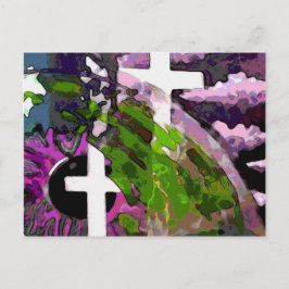 Postal Cruz Rosa Y Ojo