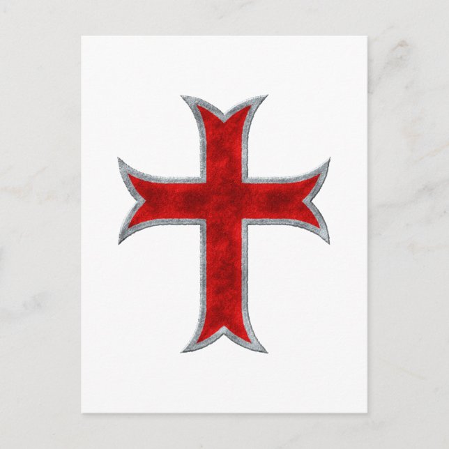 Postal Cruz templaria (Anverso)