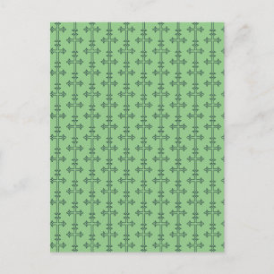 Postal Cruz típica cristiana