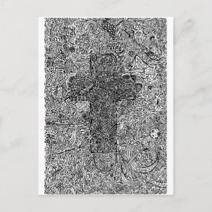 Postal Cruz y símbolos