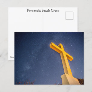 Postal Cruza la playa de Pensacola con Vía Láctea