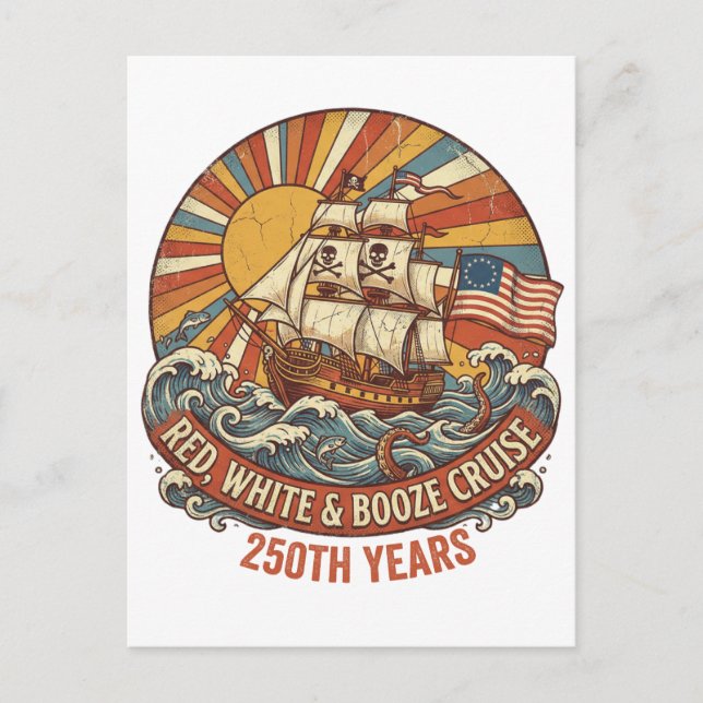 Postal Cruzada de ron y blancos 250 años (Anverso)