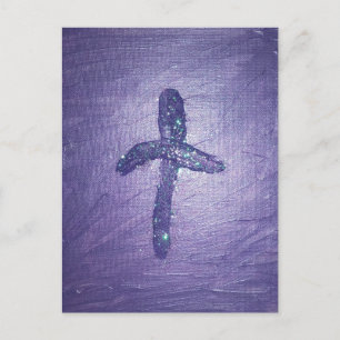 Postal cruzada púrpura