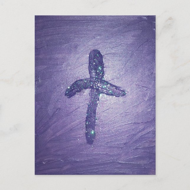 Postal cruzada púrpura (Anverso)