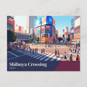 Postal Cruzamiento de Shibuya Japón