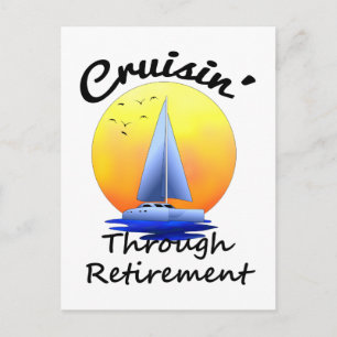 Postal Cruzando a través de la jubilación