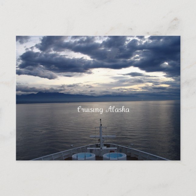 Postal Cruzando Alaska (Anverso)