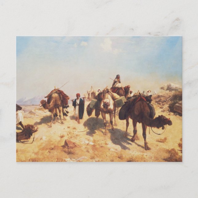 Postal Cruzando el desierto (Anverso)