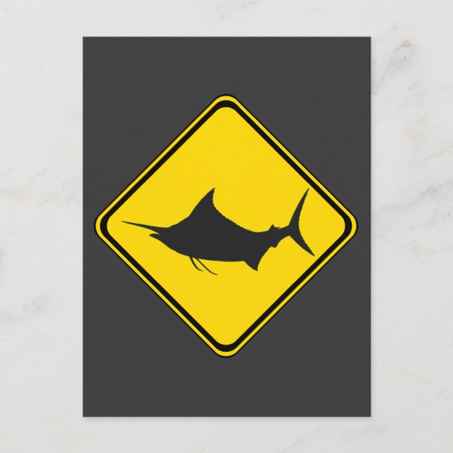 Postal ¡Cruzando el Marlin Azul! (Anverso)