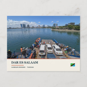Postal Cruzando el puerto de Dar es Salaam