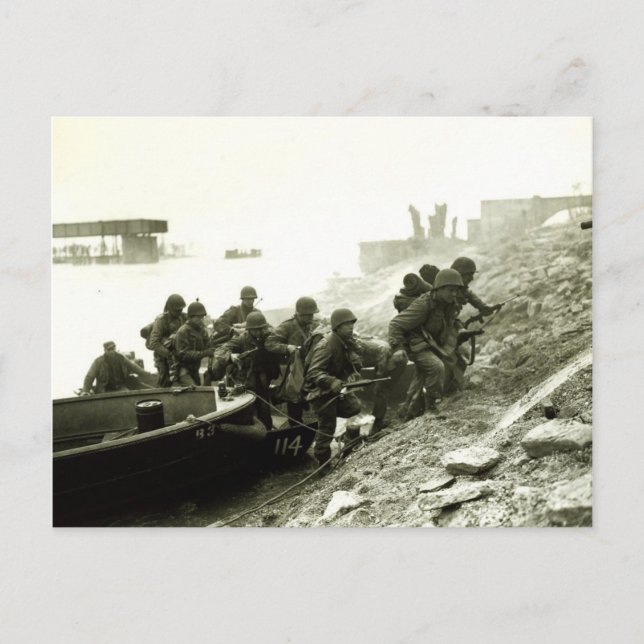 Postal Cruzando el Rin (Anverso)