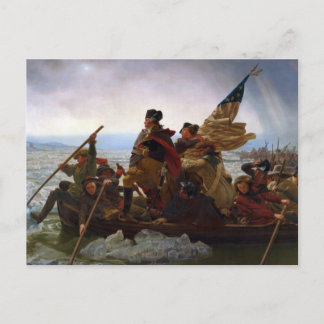 Postal Cruzando el río Delaware, George Washington