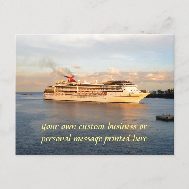 Postal Cruzando hacia Nassau (Anverso)