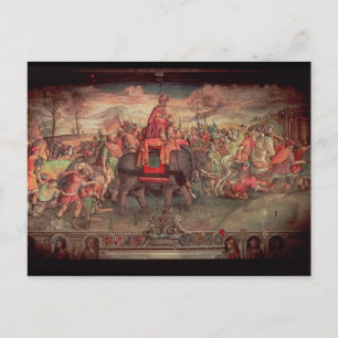 Postal Cruzando los Alpes por la Aníbal