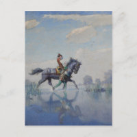 Cruzando los Fens, c. 1916 por N.C. Wyeth