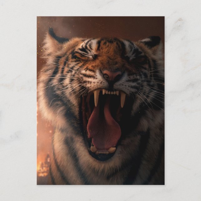 Postal Crying Tiger - Postkarte (Anverso)