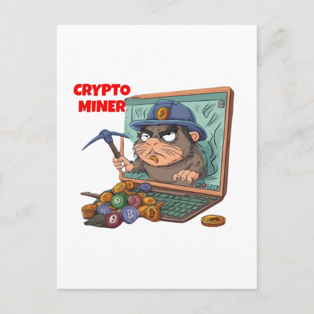 Postal Crypto Miner (Anverso)