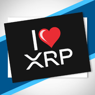 Postal Cryptocurrency I Love XRP Crypto Crypto Citate Hea