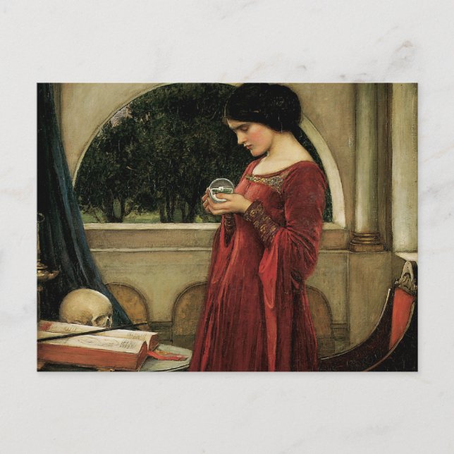 Postal Crystal Ball por John William Waterhouse (Anverso)