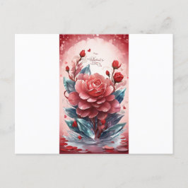 Postal Crystal Blooms of Love: Saludo El día de San Valen
