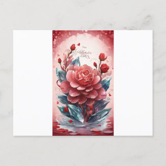 Postal Crystal Blooms of Love: Saludo El día de San Valen